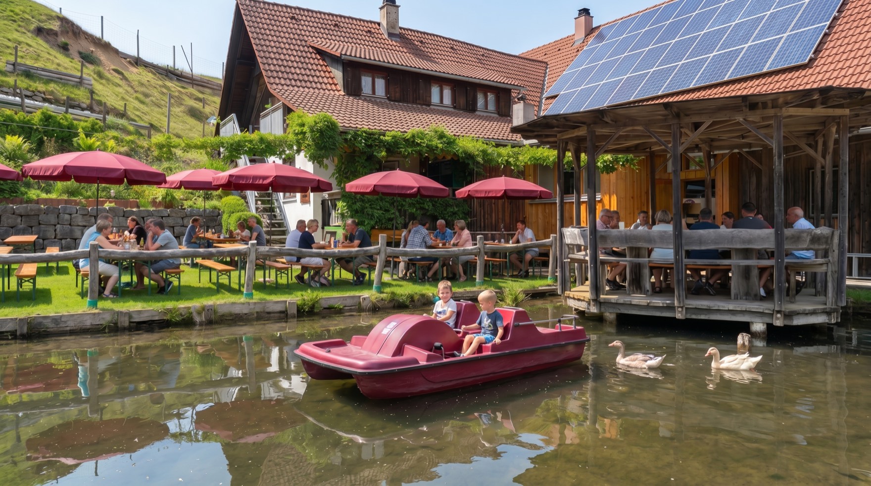 Biergarten am Mühlkanal
